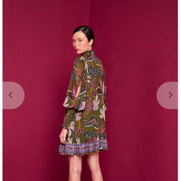 FARM Rio Mini Dress Wild Jungle Green - Picture 6 of 8